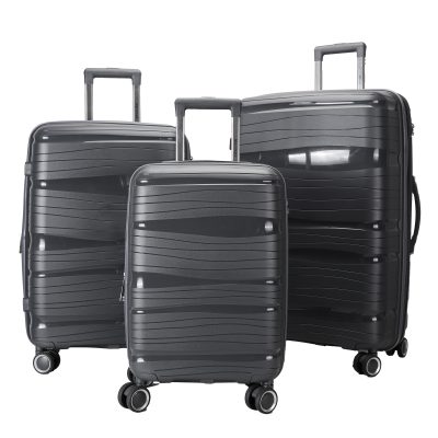 PP Material Fashion Trolley Luggage Custom PP Trolley Bag Set Luggage